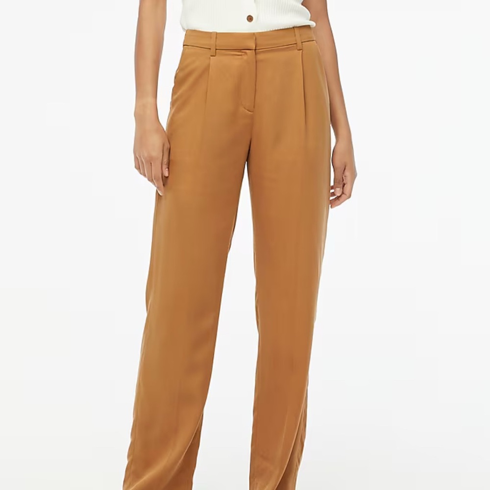 NWT JCREW -  Tan Wide-Leg Trousers size 2